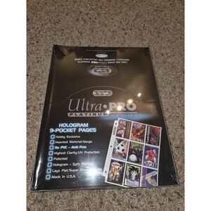 100 Ultra Pro 9-Pocket Platinum Card Storage Pages Sheets trading sports binder
